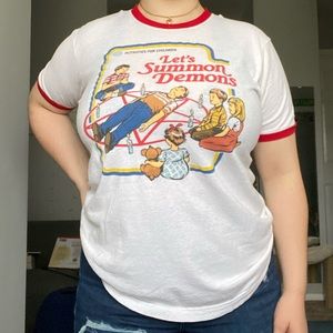 Let’s Summon Demons Ringer Tee